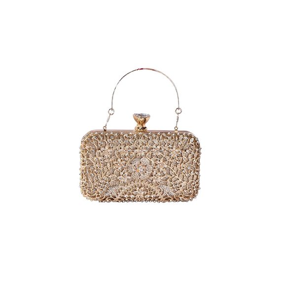 Rhinestone Evening Clutch - Sparkly Sequin Purse, Crystal Handbag, :D - Picture 1 of 8
